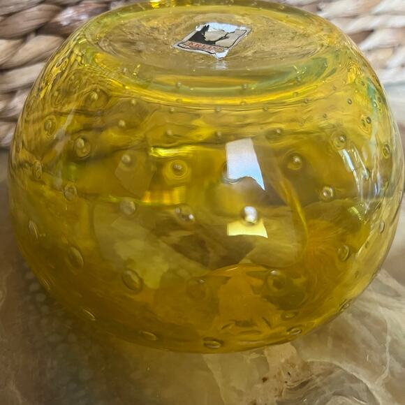 Yellow Vtg Bubble Bowl - Picture 5 of 8